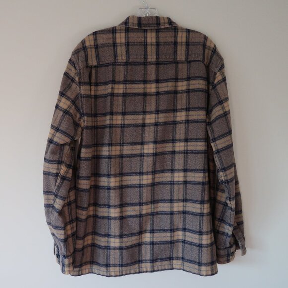 Patagonia Shirt Mens L Plaid Long Slv Fjord Flannel M-weight Organic Lumberjack - Picture 4 of 6